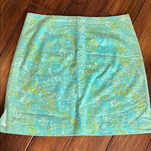 Lilly Pulitzer Lime Green Yellow Skirt